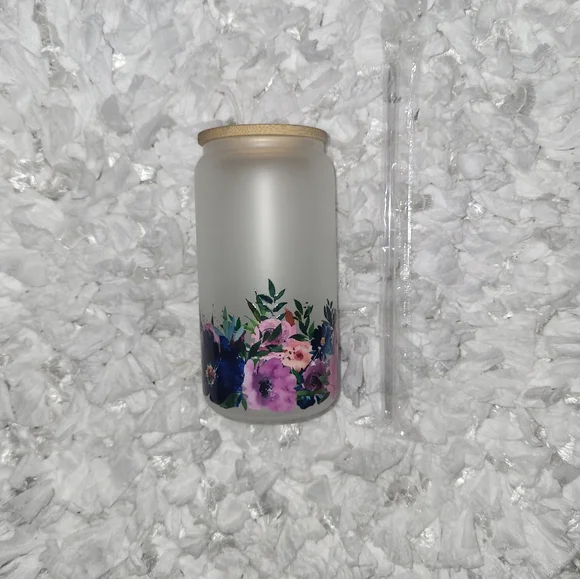 Glass can cup - Picture 2 of 3